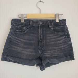 American Eagle Outfitters Black Jean Shorts Size 6 Womens